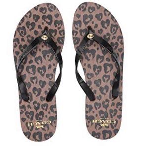 Coach leopard sandals